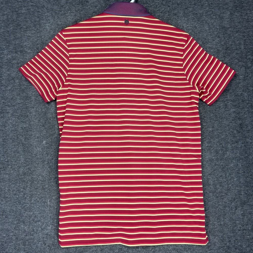 Greyson‎ Polo Shirt Mens S Red Wasaga Sugarcane Stripe Performance Golf - Picture 11 of 11